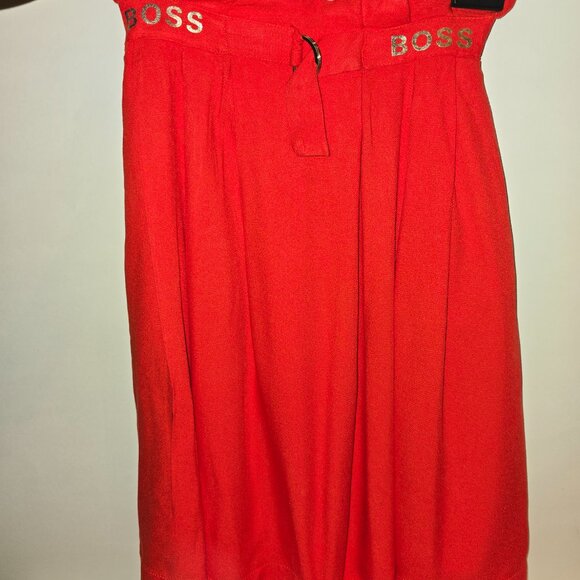HUGO BOSS Girls' Red Pleated Skirt – Size 10 (Style 10-138) - Picture 2 of 5